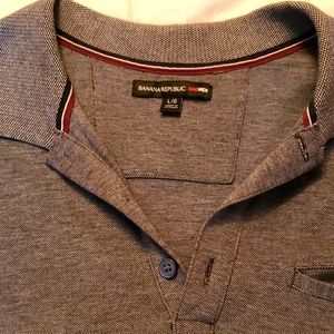 Banana Republic Mens Mad Men Short Sleeve Polo